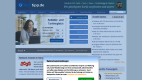 What Tariftip.de website looked like in 2022 (4 years ago)