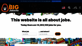 What Thebigjobsite.com website looked like in 2022 (2 years ago)