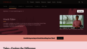 What Taleo.net website looked like in 2022 (2 years ago)