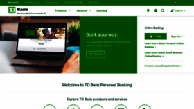 What Tdbank.com website looked like in 2022 (2 years ago)