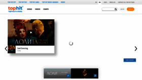 What Tophit.ru website looked like in 2022 (3 years ago)