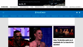 What Telecinco.es website looked like in 2022 (2 years ago)