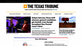 What Texastribune.org website looked like in 2022 (2 years ago)