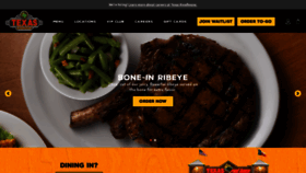 What Texasroadhouse.com website looked like in 2022 (2 years ago)