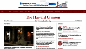 What Thecrimson.com website looked like in 2022 (2 years ago)