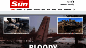 What Thesun.co.uk website looked like in 2022 (2 years ago)