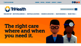 What Trihealth.com website looked like in 2022 (2 years ago)