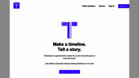 What Timetoast.com website looked like in 2022 (2 years ago)