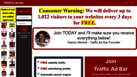 What Trafficadbar.com website looked like in 2022 (2 years ago)