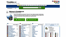 What Tvsubtitles.net website looked like in 2022 (2 years ago)