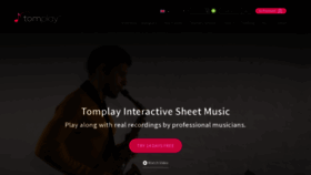 What Tomplay.com website looked like in 2022 (2 years ago)