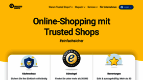What Trustedshops.de website looked like in 2022 (2 years ago)