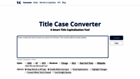What Titlecaseconverter.com website looked like in 2022 (2 years ago)