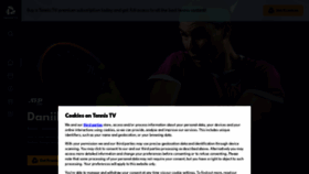 What Tennistv.com website looked like in 2022 (2 years ago)