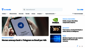 What Tecmundo.com.br website looked like in 2022 (2 years ago)