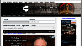 What Thesurvivalpodcast.com website looked like in 2022 (2 years ago)