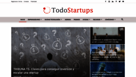 What Todostartups.com website looked like in 2022 (2 years ago)