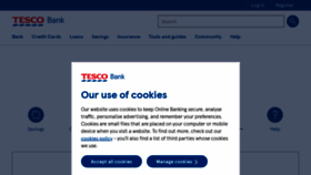 What Tescobank.com website looked like in 2022 (2 years ago)