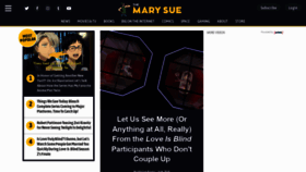 What Themarysue.com website looked like in 2022 (2 years ago)