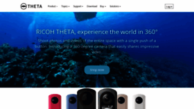 What Theta360.com website looked like in 2022 (2 years ago)