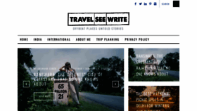 What Travelseewrite.com website looked like in 2022 (2 years ago)