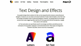 What Text.design website looked like in 2022 (2 years ago)