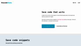 What Thiscodeworks.com website looked like in 2022 (2 years ago)
