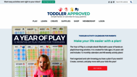 What Toddlerapproved.com website looked like in 2022 (2 years ago)