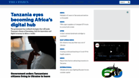 What Thecitizen.co.tz website looked like in 2022 (2 years ago)