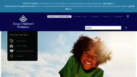 What Texaschildrenspediatrics.org website looked like in 2022 (2 years ago)