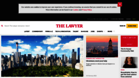 What Thelawyer.com website looked like in 2022 (2 years ago)