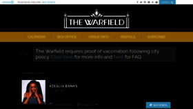 What Thewarfieldtheatre.com website looked like in 2022 (2 years ago)