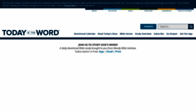 What Todayintheword.org website looked like in 2022 (2 years ago)
