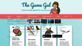 What Thegamegal.com website looked like in 2022 (2 years ago)