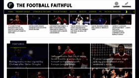 What Thefootballfaithful.com website looked like in 2022 (2 years ago)