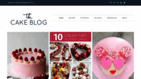 What Thecakeblog.com website looked like in 2022 (2 years ago)