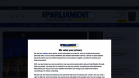 What Theparliamentmagazine.eu website looked like in 2022 (2 years ago)