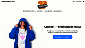 What Teejunction.com.au website looked like in 2022 (2 years ago)