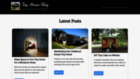 What Tinyhouseblog.com website looked like in 2022 (4 years ago)