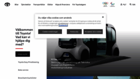 What Toyota.se website looked like in 2022 (2 years ago)