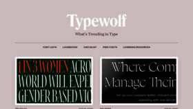 What Typewolf.com website looked like in 2022 (2 years ago)