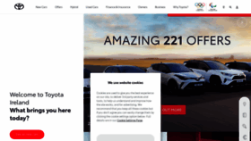 What Toyota.ie website looked like in 2022 (2 years ago)