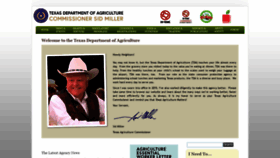 What Texasagriculture.gov website looked like in 2022 (4 years ago)