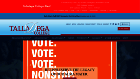 What Talladega.edu website looked like in 2022 (3 years ago)