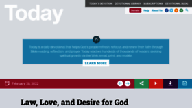 What Todaydevotional.com website looked like in 2022 (2 years ago)