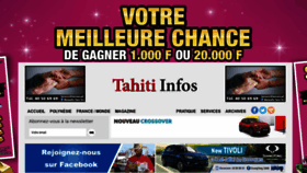 What Tahiti-infos.com website looked like in 2022 (2 years ago)