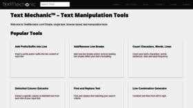 What Textmechanic.com website looked like in 2022 (2 years ago)