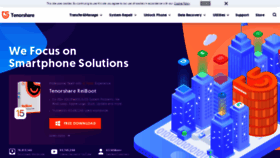 What Tenorshare.com website looked like in 2022 (3 years ago)