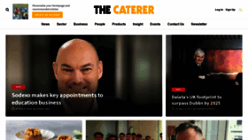 What Thecaterer.com website looked like in 2022 (2 years ago)