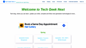 What Techgeeknext.com website looked like in 2022 (2 years ago)